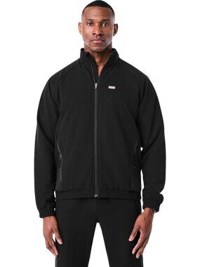 Men's Black Scrub Jacket 3.0 - Stylish, Comfortable, XL Medical Workwear